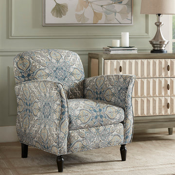 Escher Accent Chair Multicolor Solid Wood