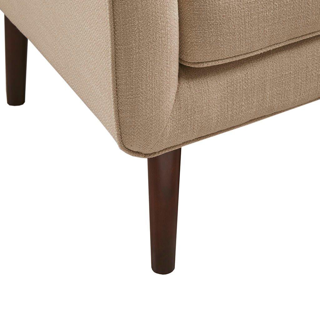 Mid Century Accent Chair Sand Polyester