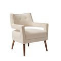 Accent Chair Cream Polyester