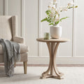 Fatima Accent Table Natural Solid Wood