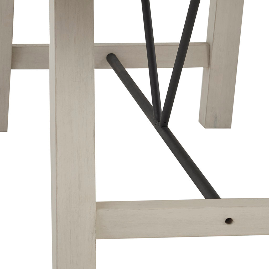 Sonoma Dining Table White Solid Wood