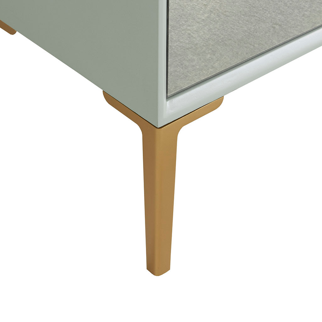 Curry 2 Door Accent Chest Mint Wood