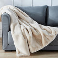 Cassilda Luxury Chinchilla Faux Fur Throw Blanket 50