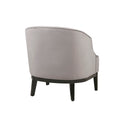 Accent Chair Light Grey Polyester