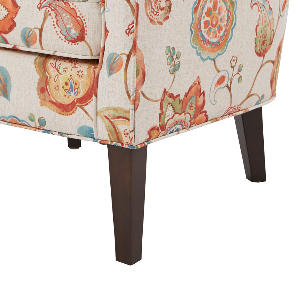 Colette Accent Chair Multicolor Solid Wood