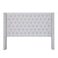 Upholstery Headboard Grey Polyester