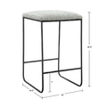 Hastings Counter Stool Grey Black Polyester