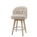 Upholstered 360 Degree Swivel Counter Stool 26