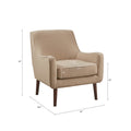 Mid Century Accent Chair Sand Polyester