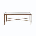 Rectangle Coffee Table Bronze Metal