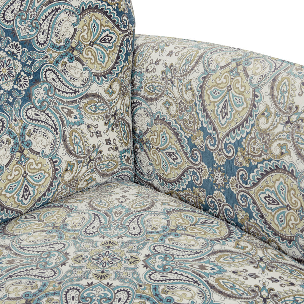 Escher Accent Chair Multicolor Solid Wood
