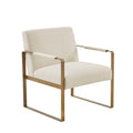 Accent Chair Cream Polyester