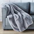 Cassilda Luxury Chinchilla Faux Fur Throw Blanket 50