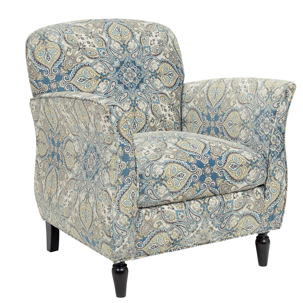 Escher Accent Chair Multicolor Solid Wood