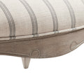 Camel Back Exposed Wood Chair Natural Polyester