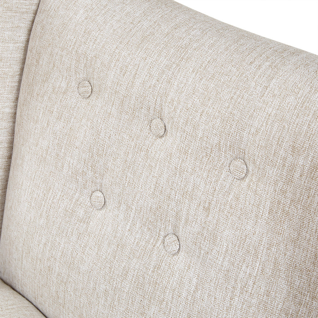 Accent Chair Cream Polyester