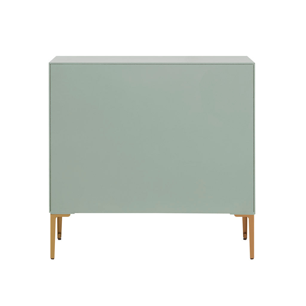 Curry 2 Door Accent Chest Mint Wood