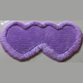 Double Heart Shape Hand Tufted 4 Inch Thick Shag Area Rug 28 In X 55 In Lavender Purple Polyester