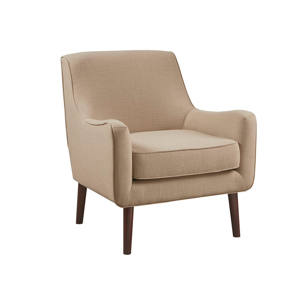 Mid Century Accent Chair Sand Polyester