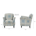 Escher Accent Chair Multicolor Solid Wood