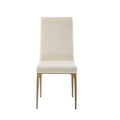 Captiva Dining Side Chair Set Of 2 Cream Polyester