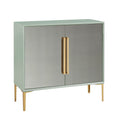 Curry 2 Door Accent Chest Mint Wood
