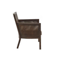Cane Armchair Tan Espresso Polyester