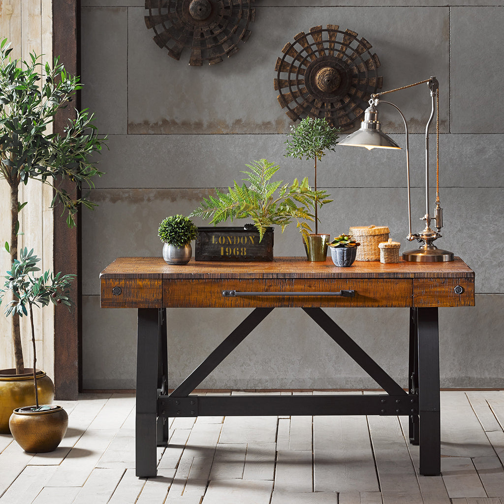 Lancaster Desk Walnut Solid Wood