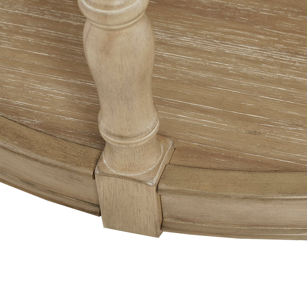 Castered Coffee Table Natural Wood