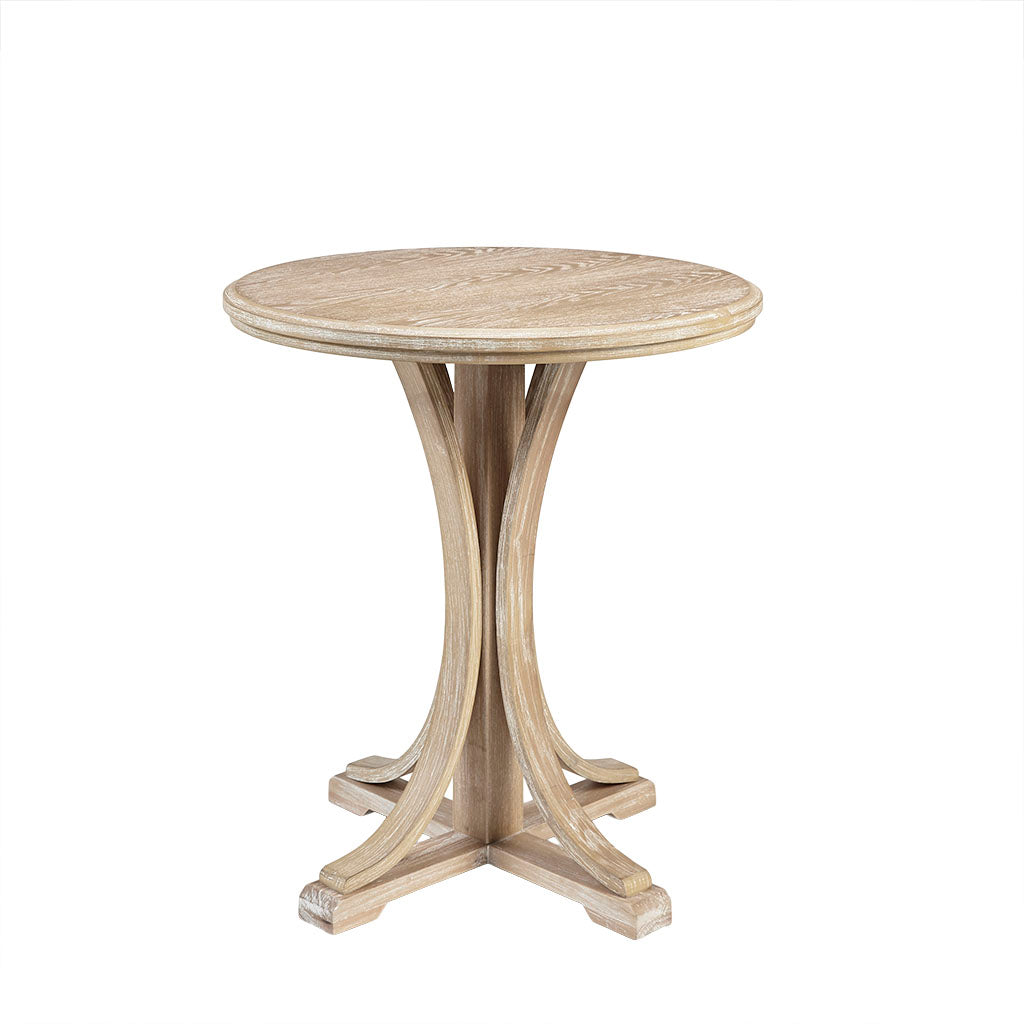 Fatima Accent Table Natural Solid Wood