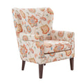 Colette Accent Chair Multicolor Solid Wood