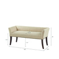 Accent Bench Tan Polyester