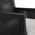 Accent Chair Black Polyester
