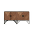 Accent Cabinet Brown Wood