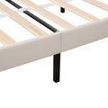 Queen Size Storage Bed Velvet Upholstered Platform Bed With A Big Drawer Beige Beige Velvet