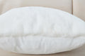 Agnes Luxury Chinchilla Faux Fur Pillow 18 In. X 18 In. White Polyester