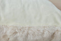 Agnes Luxury Chinchilla Faux Fur Pillow 18 In. X 18 In. Beige Polyester