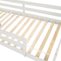 Loft Bed With Staircase, Storage, Slide, Twin Size, Full Length Safety Guardrails, No Box Spring Needed, White Old Sku:W504S00004 Twin White Pine