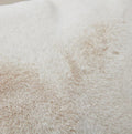 Agnes Luxury Chinchilla Faux Fur Pillow 18 In. X 18 In. Beige Polyester