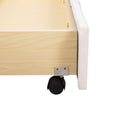 Queen Size Storage Bed Velvet Upholstered Platform Bed With A Big Drawer Beige Beige Velvet