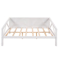 Full Size Daybed, Wood Slat Support, White White Solid Wood