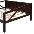 Full Size Daybed, Wood Slat Support, Espresso Espresso Solid Wood