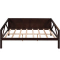 Full Size Daybed, Wood Slat Support, Espresso Espresso Solid Wood