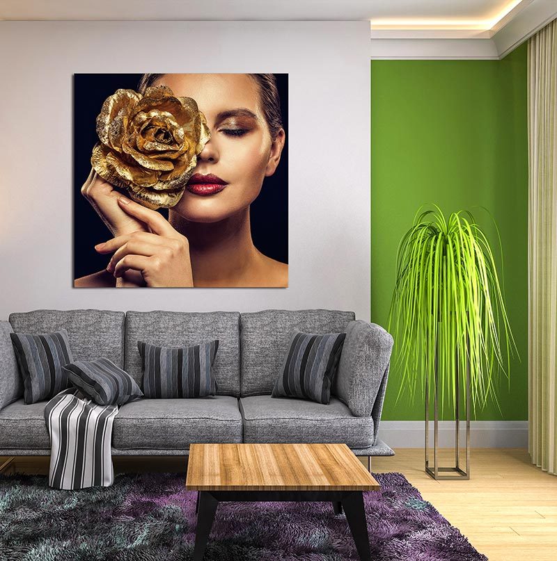 Oppidan Home "Rose Gold" Acrylic Wall Art 40"H X 40"W Multicolor Acrylic