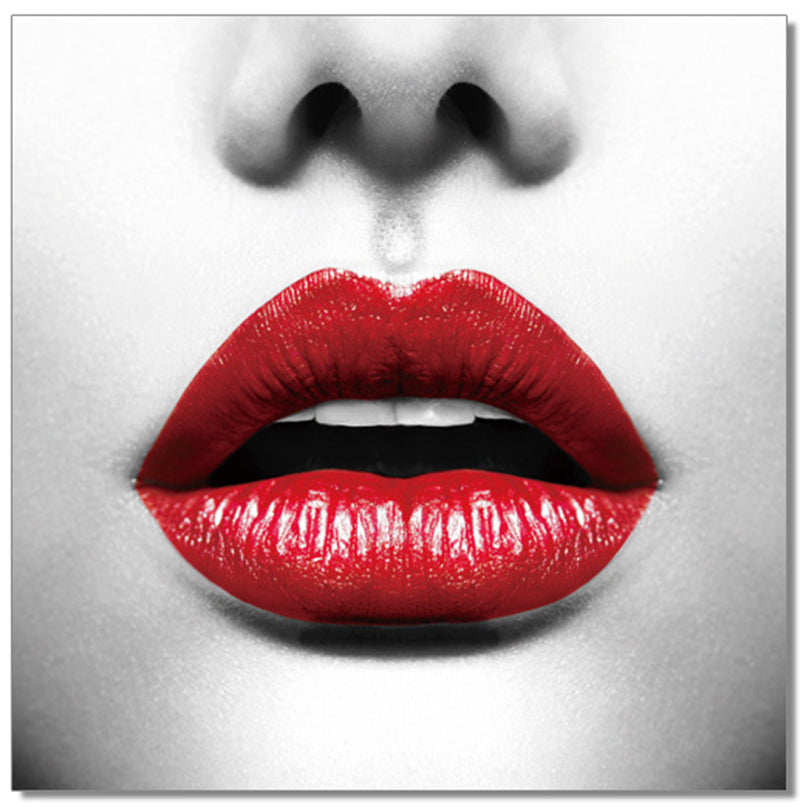 Oppidan Home "Red Lips" Acrylic Wall Art 40"H X 40"W Multicolor Acrylic