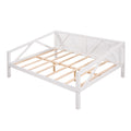 Full Size Daybed, Wood Slat Support, White White Solid Wood