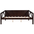 Full Size Daybed, Wood Slat Support, Espresso Espresso Solid Wood