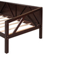 Twin Size Daybed, Wood Slat Support, Espresso Espresso Solid Wood