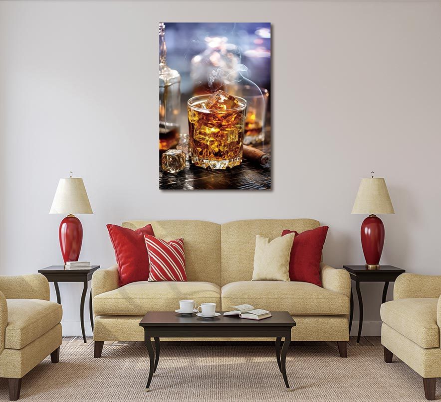 Oppidan Home "On The Rocks" Acrylic Wall Art 48"H X 32"W Multicolor Acrylic