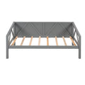 Twin Size Daybed, Wood Slat Support, Gray Gray Solid Wood